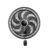 Ventilador de Parede Mondial Super Turbo 40cm 8 Pás 140W 127V Preto/Prata – VTX-40P-8P