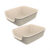 Kit 2 Caixa de Areia Gatos Grande 62x50x20 Furba Jumbox Pet Injet – Nude