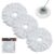 Kit 3 Unidades Refil Mop Giratório Universal Microfibra 360 Refil Para Mop Cesto Plástico