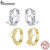 Bamoer 925 Sterling Silver Star Earbuckles Com Duas Cores Presentes De Aniversário Para Mulheres BSE076