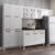 Cozinha Completa 14 Portas 2 Gavetas 3 Vidros Mirage New  Branco