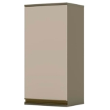 Armário Aéreo Cozinha Évelin 1 Porta 2 Prateleiras Duna/Cristal – Henn