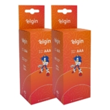 Kit 80 Pilhas Zinco Carvão Aaa Palito 3a Comum Tubo Elgin
