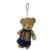 Chaveiro Urso de Pelúcia – Vestido Listrado Colorido  – 14cm – 1 unidade – Rizzo