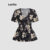 (Trendy) Lovito Blusa Elegante Blusa Floral Flores Para Mulheres L112ED568