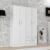 Guarda-Roupa Solteiro 4 Portas 2 Gavetas Atalaia  Branco
