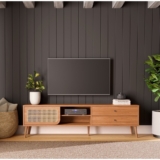 Rack Retrô para TV até 60 Polegadas 100% MDF 220cm 2 Gavetas