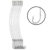 Kit 10 Peças Anzol Encastoado 4330 Cabo Flexível Com Girador