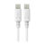 Cabo USB Tipo-C para USB Tipo-C, Carga Rápida 15W 3A, 2 metros, Branco, TC2TC2M, ELG