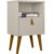 Mesa De Cabeceira Com 01 Gaveta 01 Nicho 04 Pés em Madeira Loreta L05 Off White – Lyam Decor