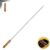 Espeto Simples 95cm Churrasco Mor Aço Cromado Cabo Madeira