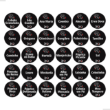 90 Etiquetas Para Potes Temperos Adesivo Preto Chef 3×3 cm