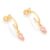 Brinco Meia Argola Com Zircônias Gota Rommanel 526514