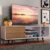 Rack Madesa Dubai para TV até 65 Polegadas com Pés – Branco/Rustic/Rustic