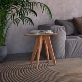 Mesa de Canto Orgânica Nature Off White/Freijó – Dalla Costa