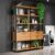 Estante para Livros Home Office 100% Mdf 1 Porta 2 Gavetas Freijó/Preto – Panorama Móveis