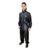 Capa de Chuva Motoqueiro Tamanho G PVC 0,28mm Pop Gola Masculino Preto – Pioneira 2510-PRE-G