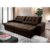 Sofá Retrátil Reclinável Zurique 3,00m Suede Velut Marrom  Molas no Assento – King House