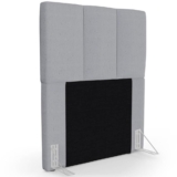 Cabeceira Cama Box Solteiro 90cm Pérola W01 Linho Cinza – Mpozenato