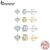 Bamoer 925 Sterling Sliver Stud Brincos Moissanite 4-Prongs Jóias Presentes Para Mulheres