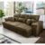 Sofá Retrátil Reclinável Trento 2,30m Suede Velut Bege  Molas no Assento – King House