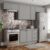 Cozinha Completa Americana 7 Portas 3 Gavetas 100% Mdf Cinza – Henn
