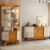 Aparador Para Sala Buffet Ambiente Mônaco E Cristaleira Moss Cinamomo Off White – Madetec