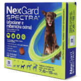 Nexgard Spectra M 7,6kg  A 15 Kg 3 Tabletes Antipulgas e Carrapatos Para Cachorro