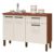 Balcão De Cozinha Versalhes Nogueira Off White – Kits Paraná