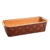 Forma Plumpy com Tampa 500g – Marrom com Flor Dourada – 16,3×6,5×4,5cm – 5 unidades – Sulformas – Rizzo