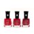 Kit Top Vermelhos Diamond Gel Risqué – 3 esmaltes