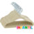 Kit 50 Cabides Veludo Infantil Slim Antiderrapante Bege