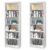 Kit 2 Estantes Livreiro 5 Prateleiras Linus Branco – Qmovi