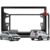 Moldura Tela Central 2din Multimidia Dvd Mp5 Tv Chines Japones 6.1 6.2 6.8 e 7 polegadas VW Fox