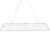 Varal de Teto em Aço 1,20 M x 56 CM Branco 006007 MOR
