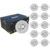Kit 10 Spot Led 7W 6500K IP20 Embutir Redondo Bivolt – Easy