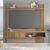 Painel Para Tv Até 65 Polegadas 1,80m Jade Caemmun Fendi/buriti Ripado