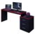 Mesa Para Computador Gamer Drx 5000 Preto Trama Vermelho – Móveis Leão