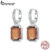 Bamoer 925 Sterling Silver Autumn Hoop Earrings Brinco De Noiva Feminino Emaranhado Com Revestimento De Ouro Para Jóias
