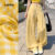 Lovito Calças Casuais com Bolso Primavera/verão Amarelas para Mulheres L144AD383
