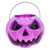 Baldinho de Halloween com Alça – Abóbora Roxo – 13x17cm – 1 unidade – Rizzo