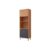 Paneleiro de Cozinha Divina Torre Quente c/ 4 Portas 2 Fornos 70cm Freijo/Titanium – MGM