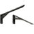 Kit 01 Par Suporte Para Mesa Dobrável Retrátil 30 cm H02 Mão Francesa Preto – Lyam