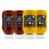 Kit 4 Molhos Linea – Mostarda e Ketchup 350g