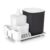 Kit Lixeira 2,5Lts + Dispenser Detergente 500ml e Escorredor 2010 – Dasplast