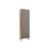 Paneleiro de Cozinha Nápoli Prime c/ 4 Portas 66X222cm Amendoa/Chumbo – Ronipa