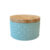 Lata de Metal Redonda Texturizada – Azul – 10x6cm – 1 unidade – Rizzo