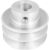 Polia Alumínio 2 Canais Perfil A 70mm com Furo 19mm – Vonder