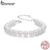Pulseira Bamoer 925 Sterling Sliver Joias De Pérolas Eternas Presentes Para Mulheres