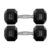Par Halteres 8kg + 8kg Dumbbell Sextavado Emborrachado Pegada Cromada Gallant (GDb08F3B-Pt)